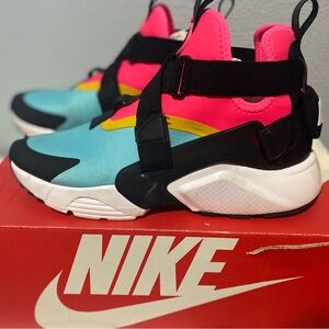Nike Vibrant Blue and Pink Sneakers